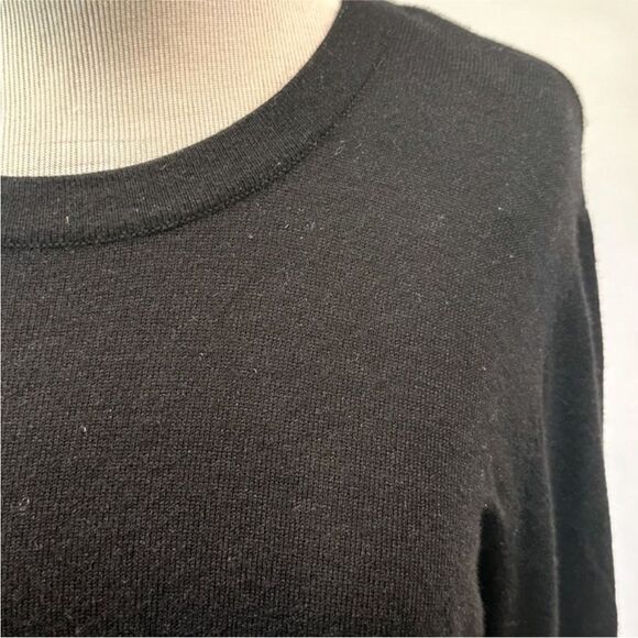 Kachel X Anthropologie | Cashmere Blend Leopard
Ruffle Hem Sweater Black 14 - Picture 2 of 13